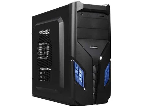 Raidmax Blue LED GPU 370mm ATX Mini Chassis - Black